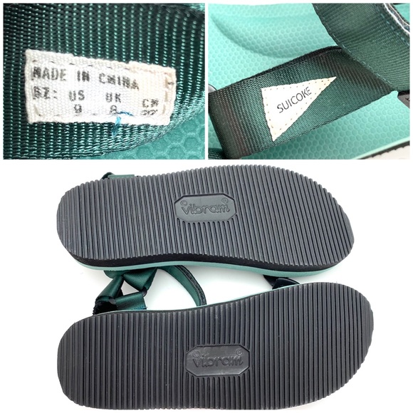 SUICOKE Rare Depa CAB Strap Sandal in Teal Green - Picture 10 of 11